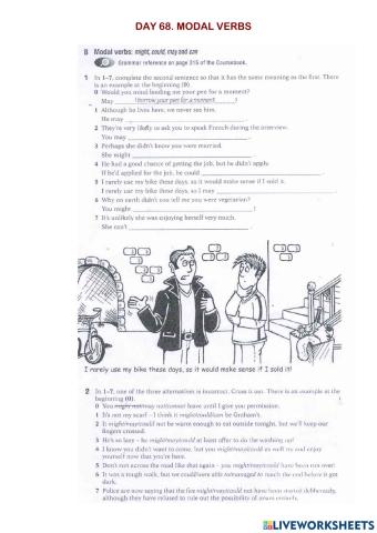 Day 68 Modals review