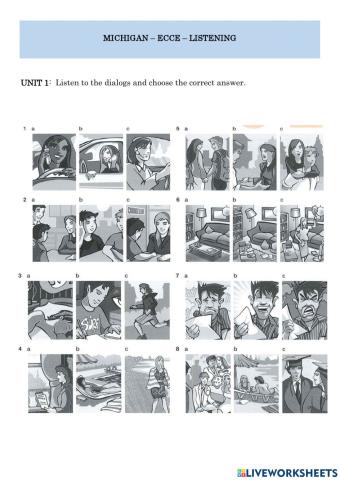 ECCE Listening Unit 1