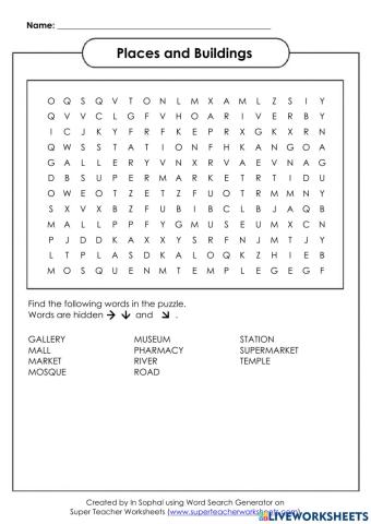 Places and Buildings