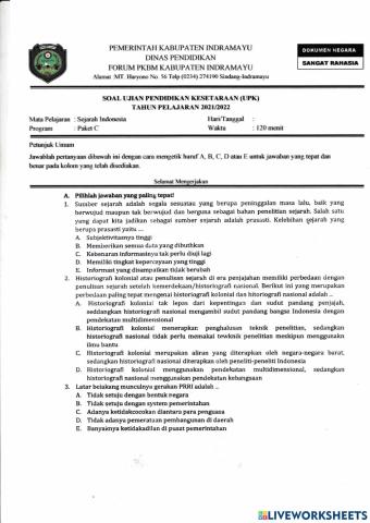 Upk sejarah indonesia 22