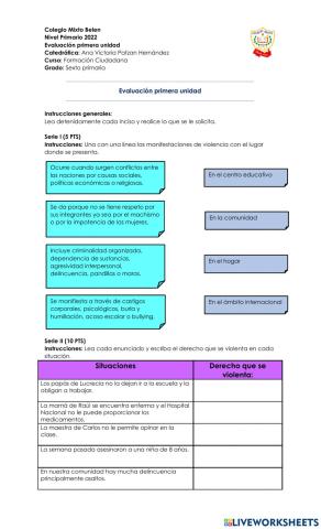 Evaluación Formación Ciudadana 2