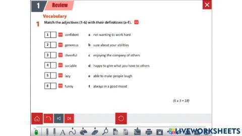 Sprawdzian unit 1, NEW ENTERPRISE B1