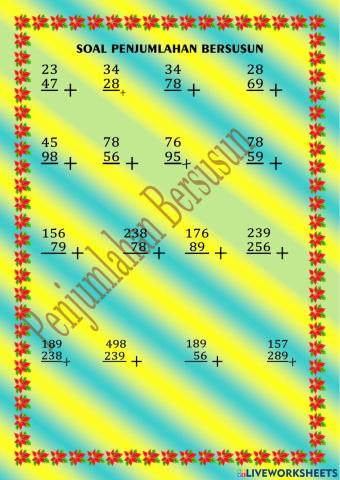 Penjumlahan bersususn