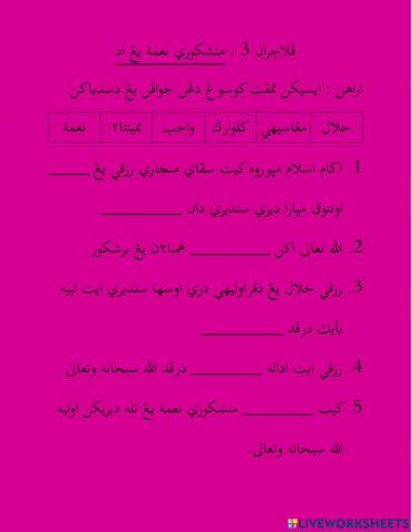 Mensyukuri Nikmat Yg Ada