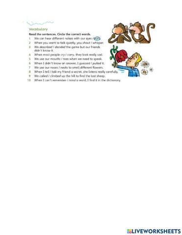 Unit 7 moving and speaking