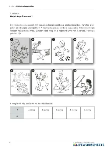 Hallott szöveg értése 6 (2015)