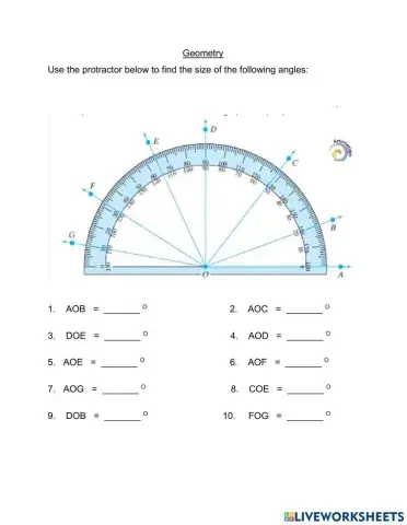 Reading protractor