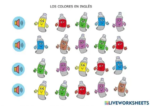 Los colores en ingles 1