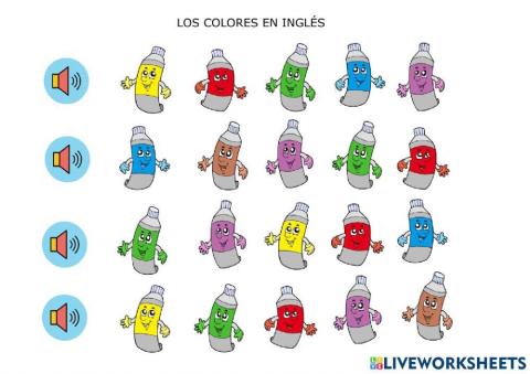 Los colores en ingles 1