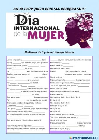 Hablarán de ti y de mi