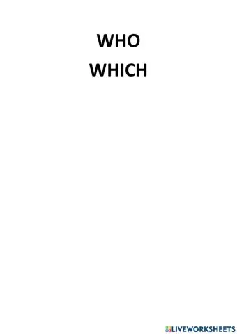 Who which