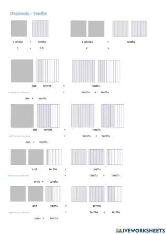 CHILL 5 Decimals TENTHS