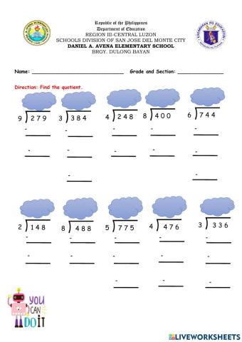Dividing 3 Digits by 1 digit without remainder