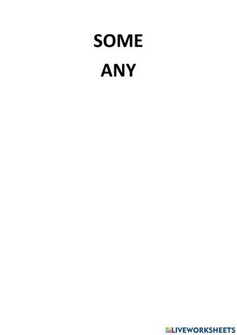 Some any