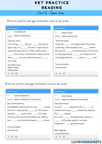 KET Practice (Reading)