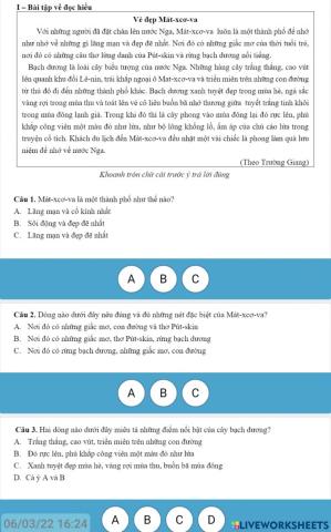 H . vẻ đẹp Matxcova