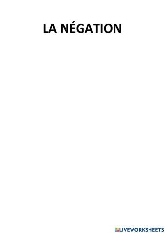 La négation