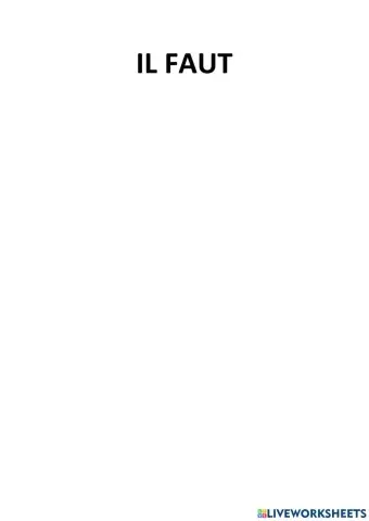 Il faut