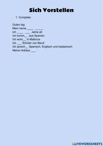 Sich Vorstellen
