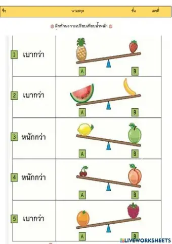 ใบงานคณิตศาสตร์