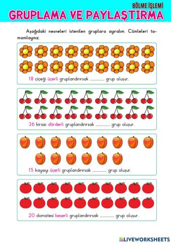 Gruplama ve Paylaştırma