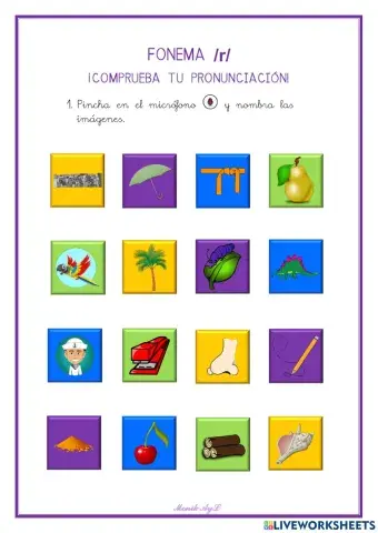 Articulación r (vibrante simple)