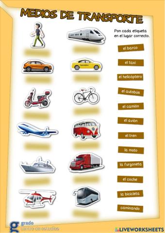 Medios de transporte