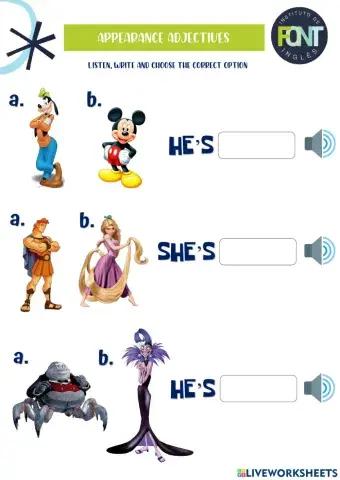 KIDS 1 - APPEARANCE ADJECTIVES 1