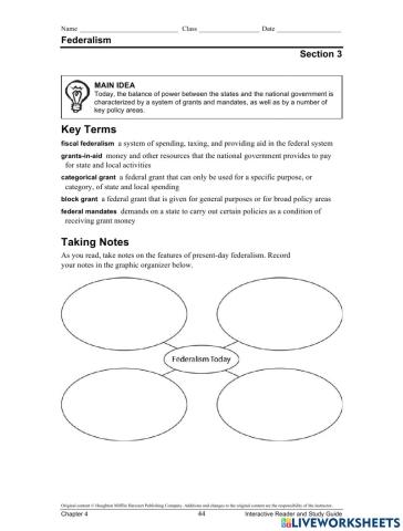 Practice 2- American Government-Federalism