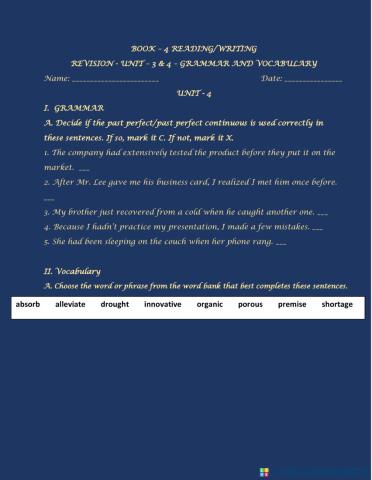 Book 4 rw units 3 & 4 revisions