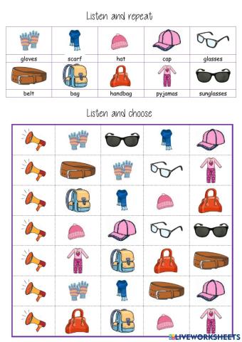 listen and choose accessories 2º
