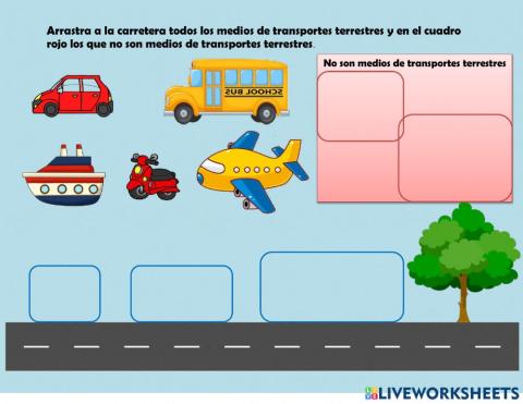 Medios de transportes terrestres