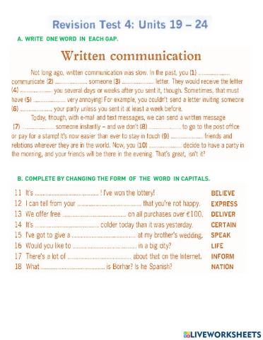 B1 - Test 4(U 19-24) - P 223 224