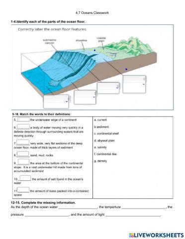 4.7 Ocean Classwork -1