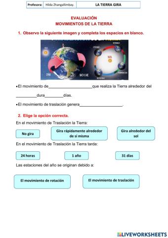 Movimientos de la Tierra