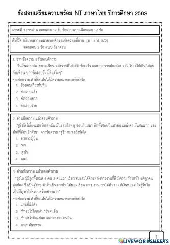 Ntภาษาไทย
