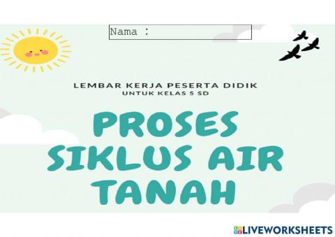 LKPD SIklus Air Tanah