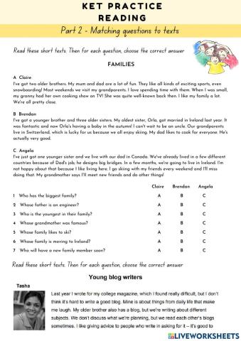 KET Practice (Reading)