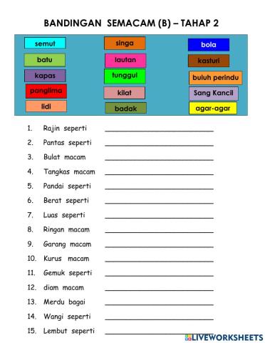 Bandingan Semacam (B)