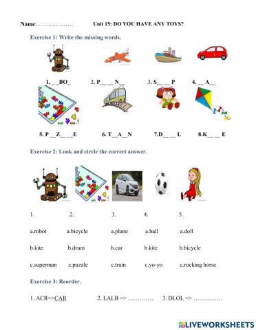 Grade 3-Unit 15-Do you have any toys?