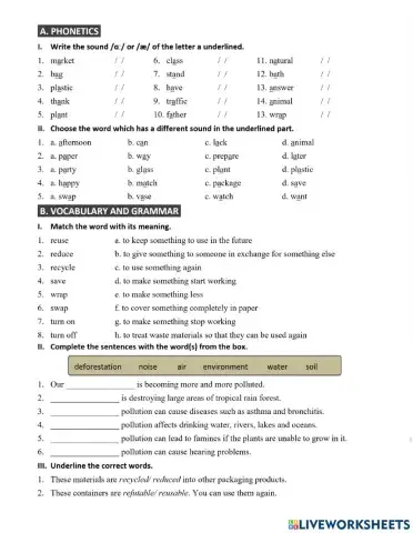 MLH6 - Unit 11 - Phonetics & Vocabulary