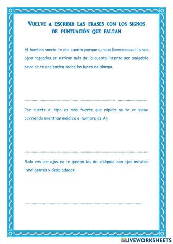 Signos de puntuación