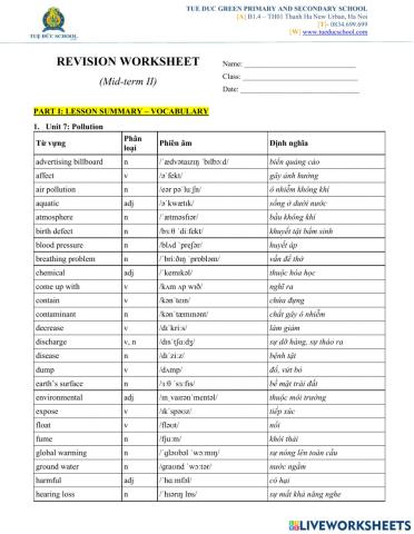 Revision - Mid term 2