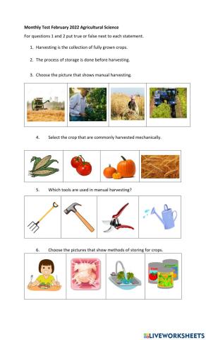 Monthly Test February 2022