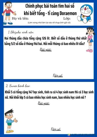 Bài toán tổng tỉ