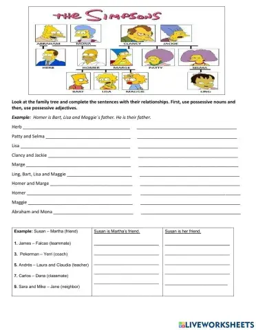 Possessive Adjectives-Family