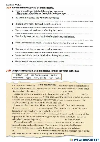 Passive voice.special cases b1
