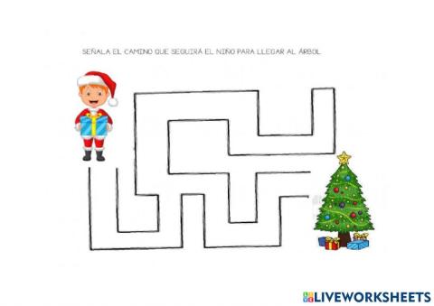 Laberinto navideño