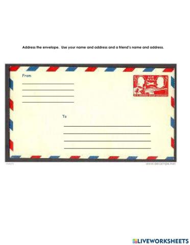 Address the envelope
