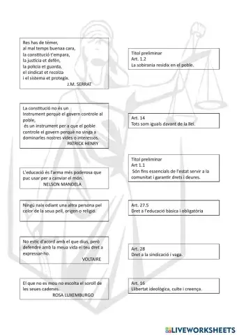 Cada ovella amb la seua parella